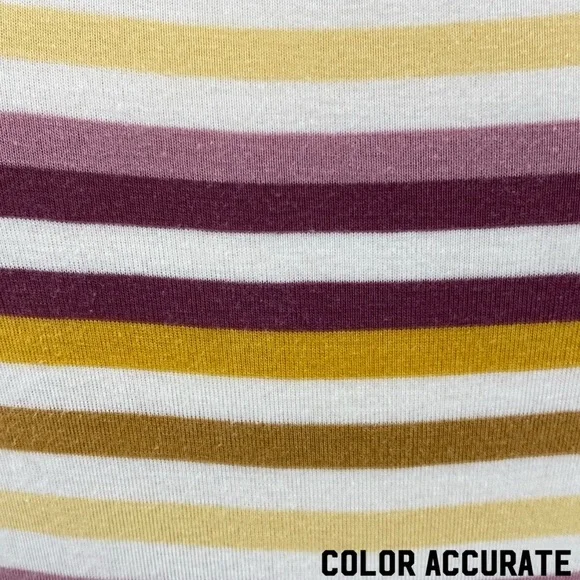 A New Day Yellow and Purple Striped Target Classic Casual Scoop Neck Tank Top - Picture 4 of 13